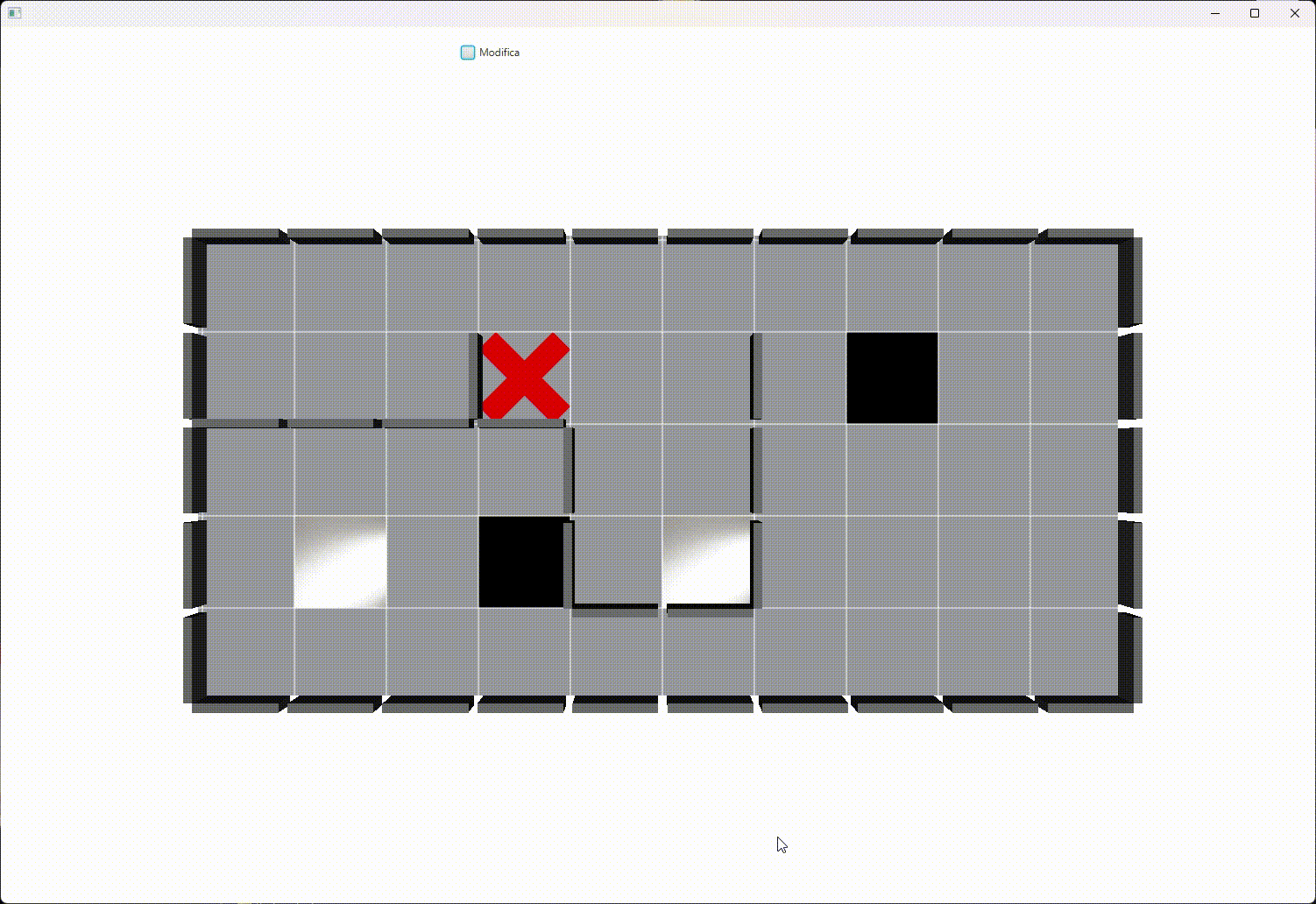 Building a maze in the JavaFX editor